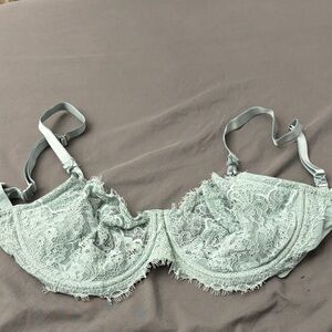 Victoria's Secret Sage Green Lace Underwire Bra